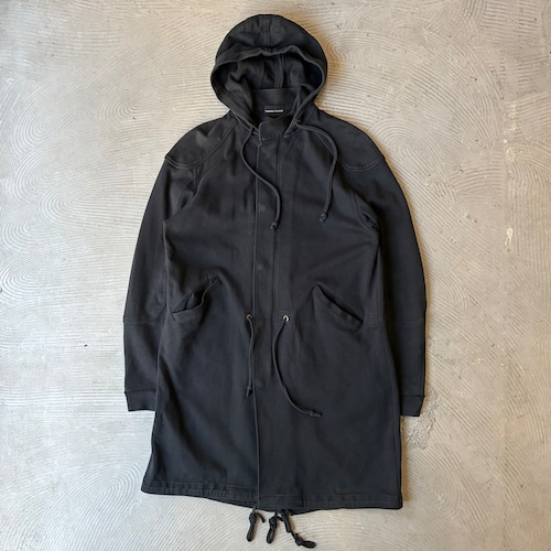 Black cotton mods coat