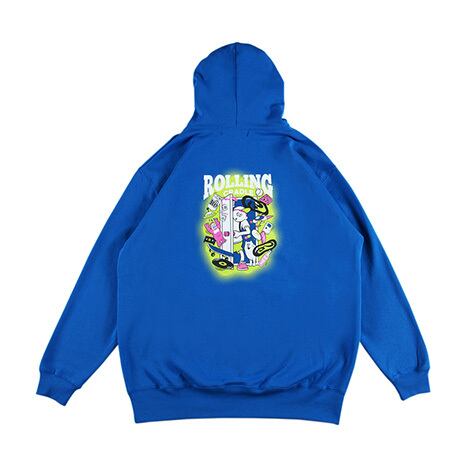 ROLLING CRADLE】ロリクレ ISEKAI HOODIE (BLUE) スエットパーカー
