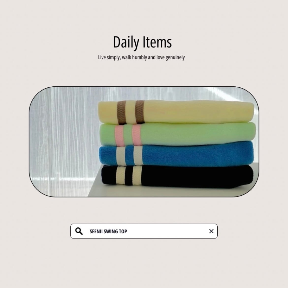 【seenii】Swing top （yellow）