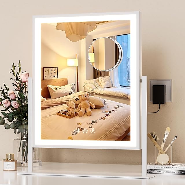 ガービー（Garvee）女優ミラー ハリウッドミラー 卓上鏡 化粧鏡 3色調