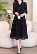 小花柄プリントシフォンワンピ ・78827