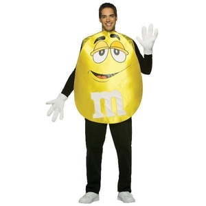 M&M's イエロー 大人用 コスチューム ハロウィン コスプレ 衣装 グッズ