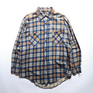 70S UNKNOWN PRINT FLANNEL L/S SHIRT