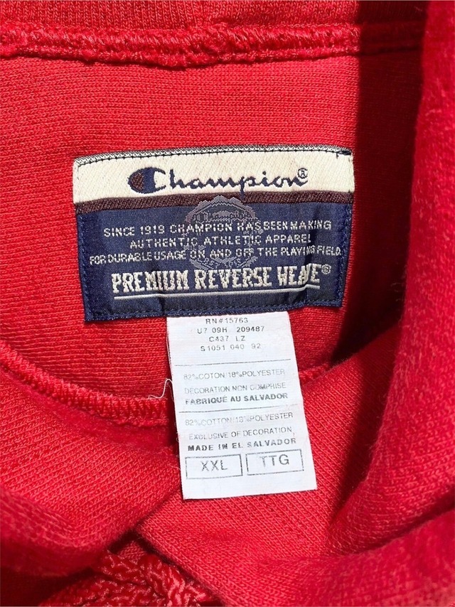 00’s “Champion” REVERSE WEAVE Hoodie 「QUANTICO WARRIORS」 RENGA