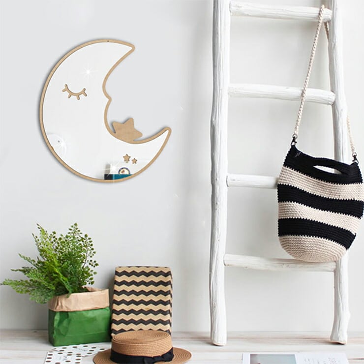 セール】北欧 デザイン アクリルミラー 割れにくい クラウド ラビット