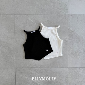 【予約】ellymolly Clean v-cut sleeveless T
