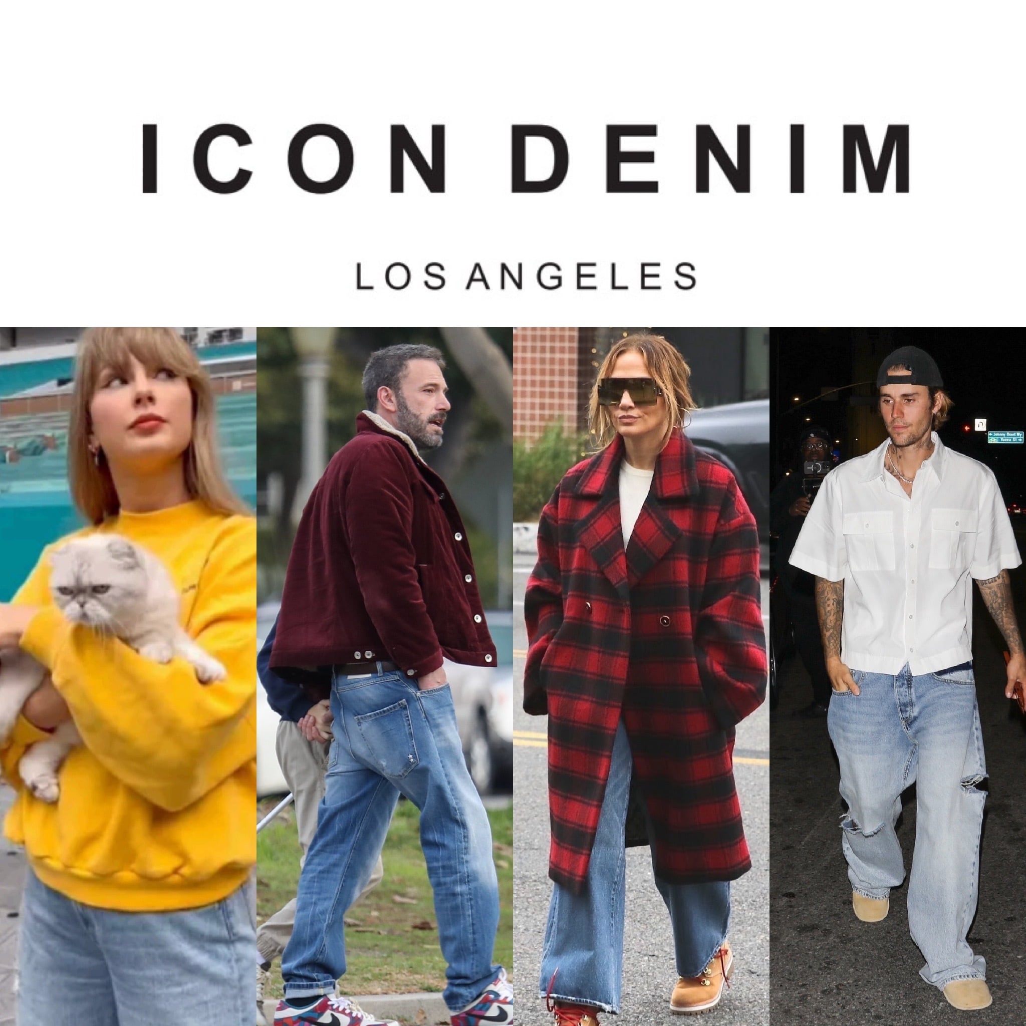 ICON DENIM (アイコン デニム）MAN WILL MISTY BLUEワイドレグ バギー