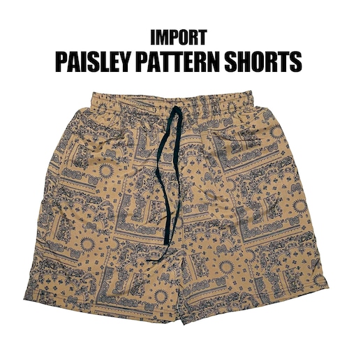 【IMPORT】paisley pattern shorts