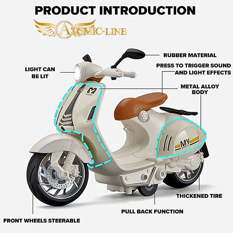 ベスパ VESPA 946 MOTIF ミニカー 1/10 ライト点滅 エンジンサウンド