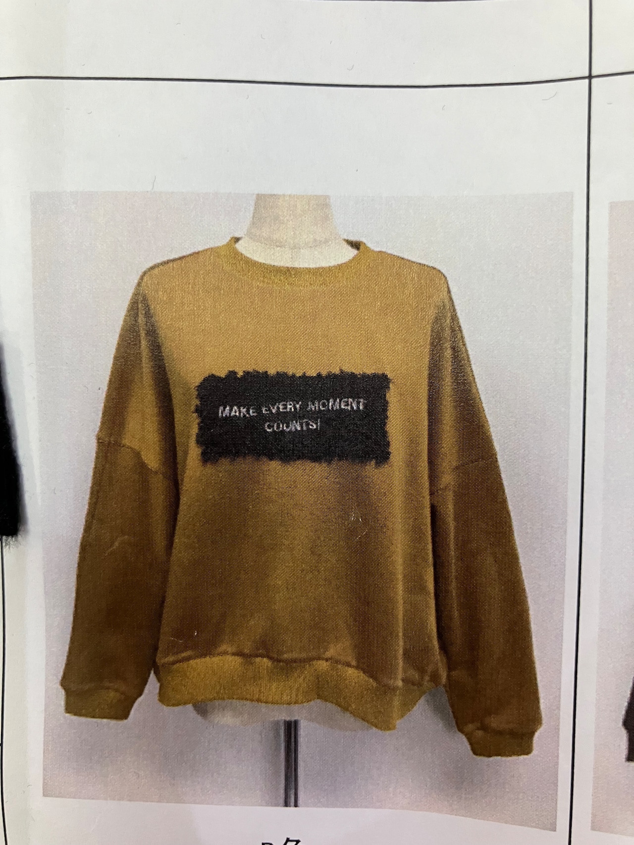 les ague 裏起毛チュールロゴスウェット G5023