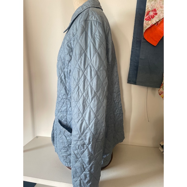 Barbour baby blue quilting coat