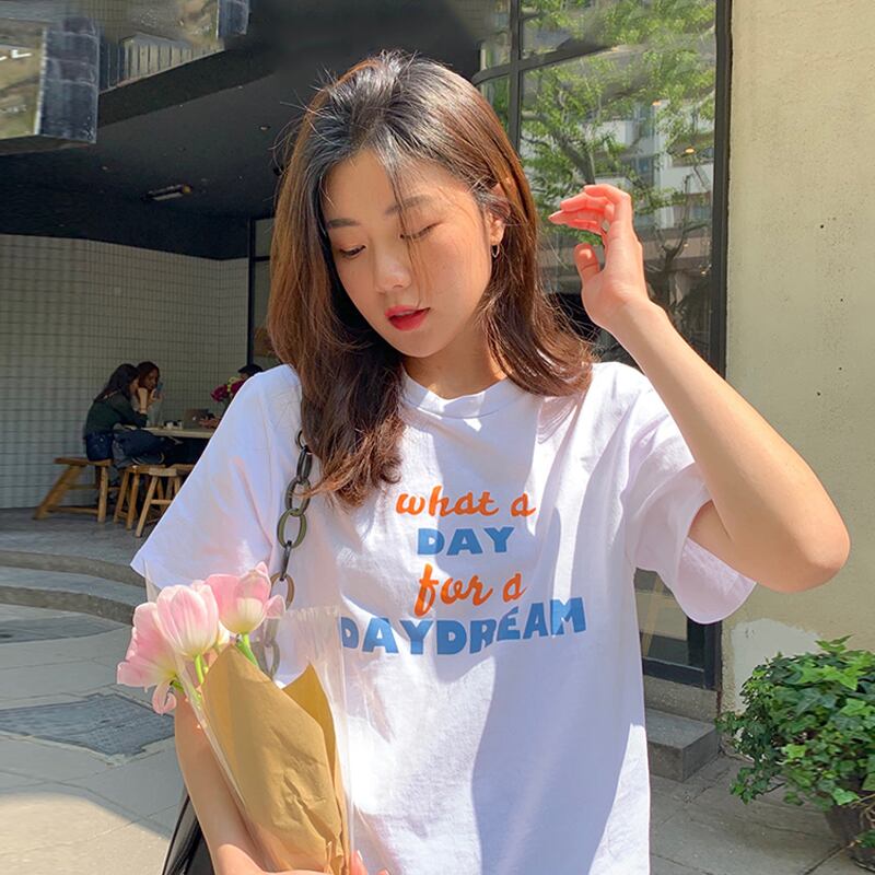 レッドルーズホワイトTシャツ シャツ サマートップス 夏物 スーパーモール10794650155