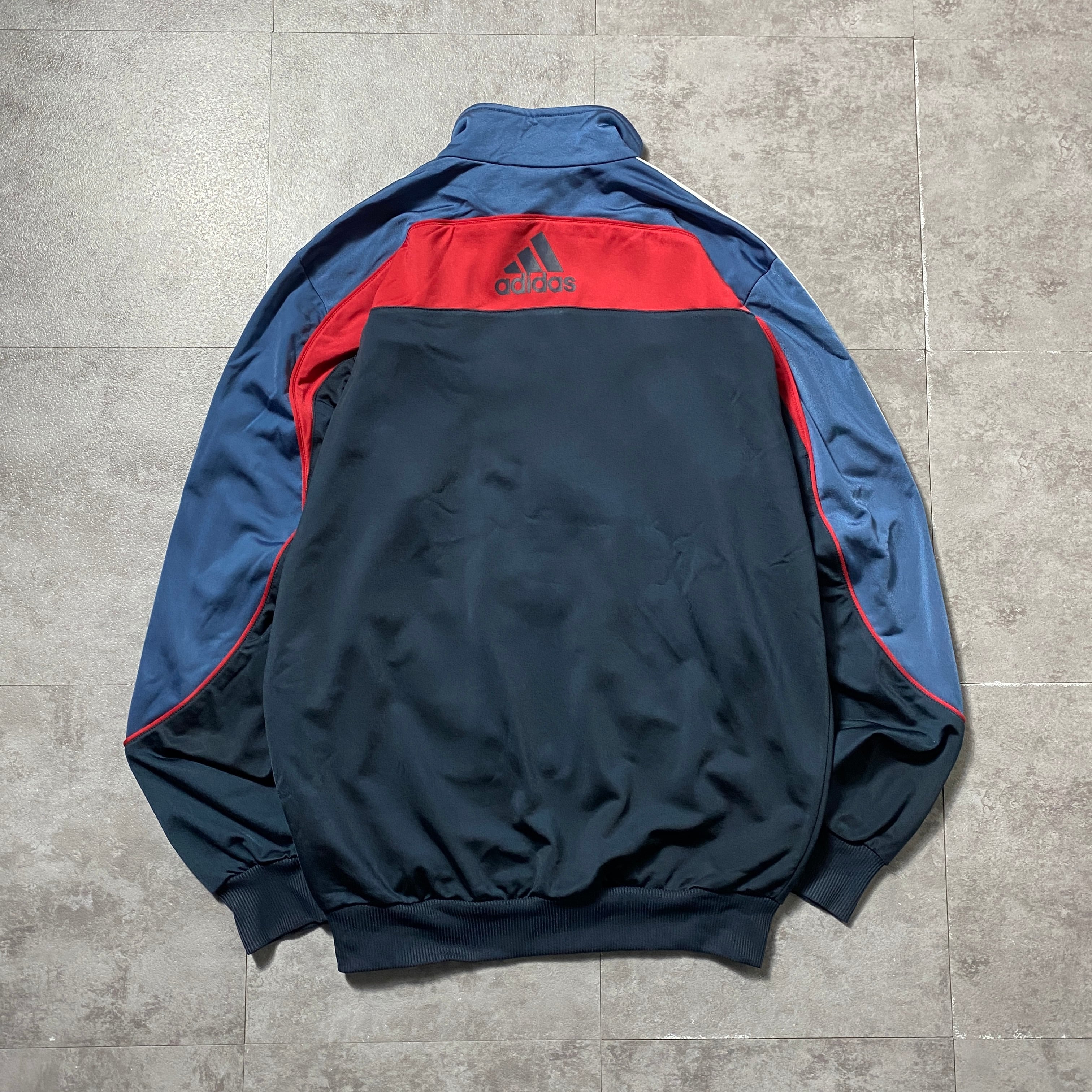 00's adidas アディダス 刺繍ワンポイント バックプリント サイド