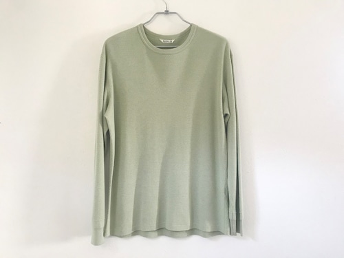 2023AW AURALEE Light Thermal Pullover LIGHT-KHAKI MADE IN JAPAN