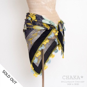 Oya Scarf／Light Blue×Yellow