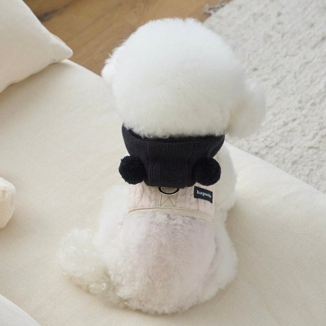 【予約】Pompom Bear Harness (Cream)