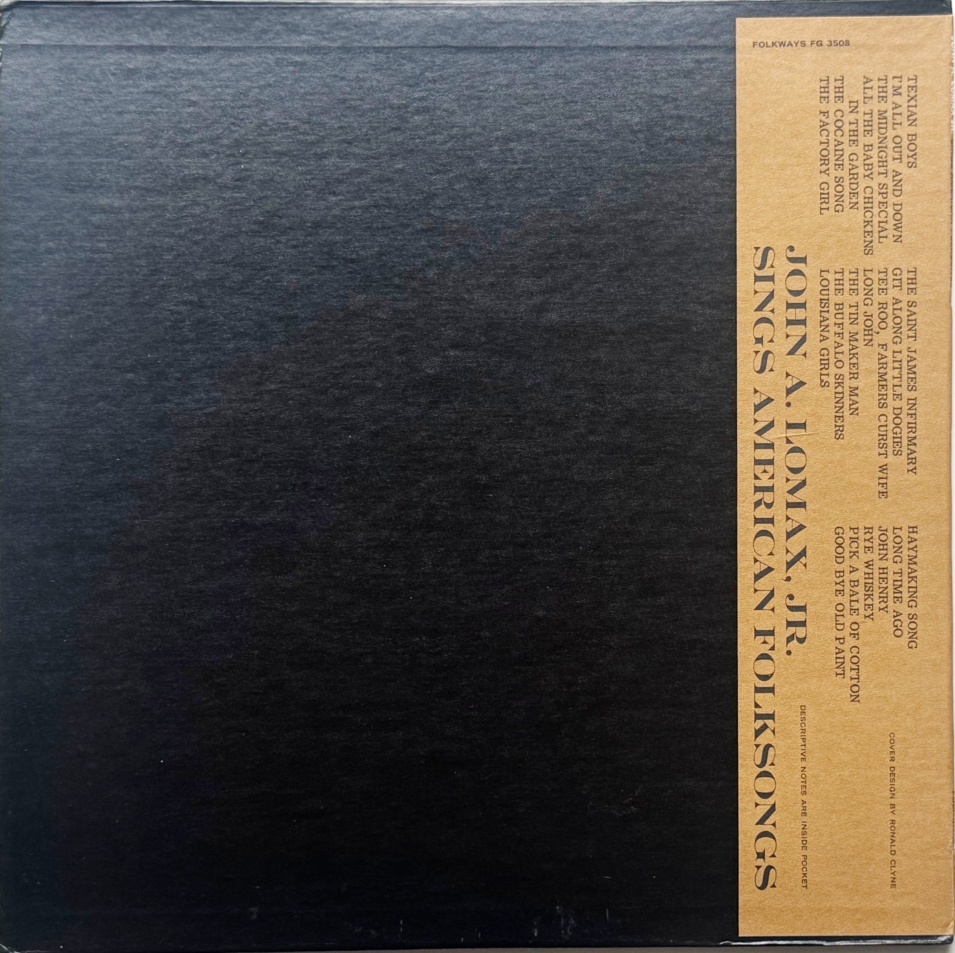 Sings American Folksongs / John A. Lomax, Jr. | TURN ON