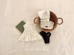 [valubebe] Shirred tie dress / [벨루베베] 셔링끈원피스