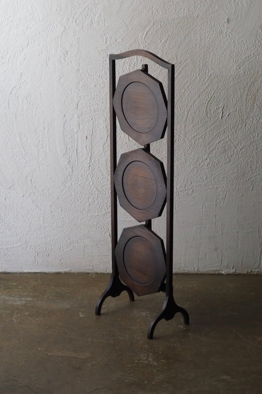 オークのケーキスタンド-antique oak cake stand | アンティーク