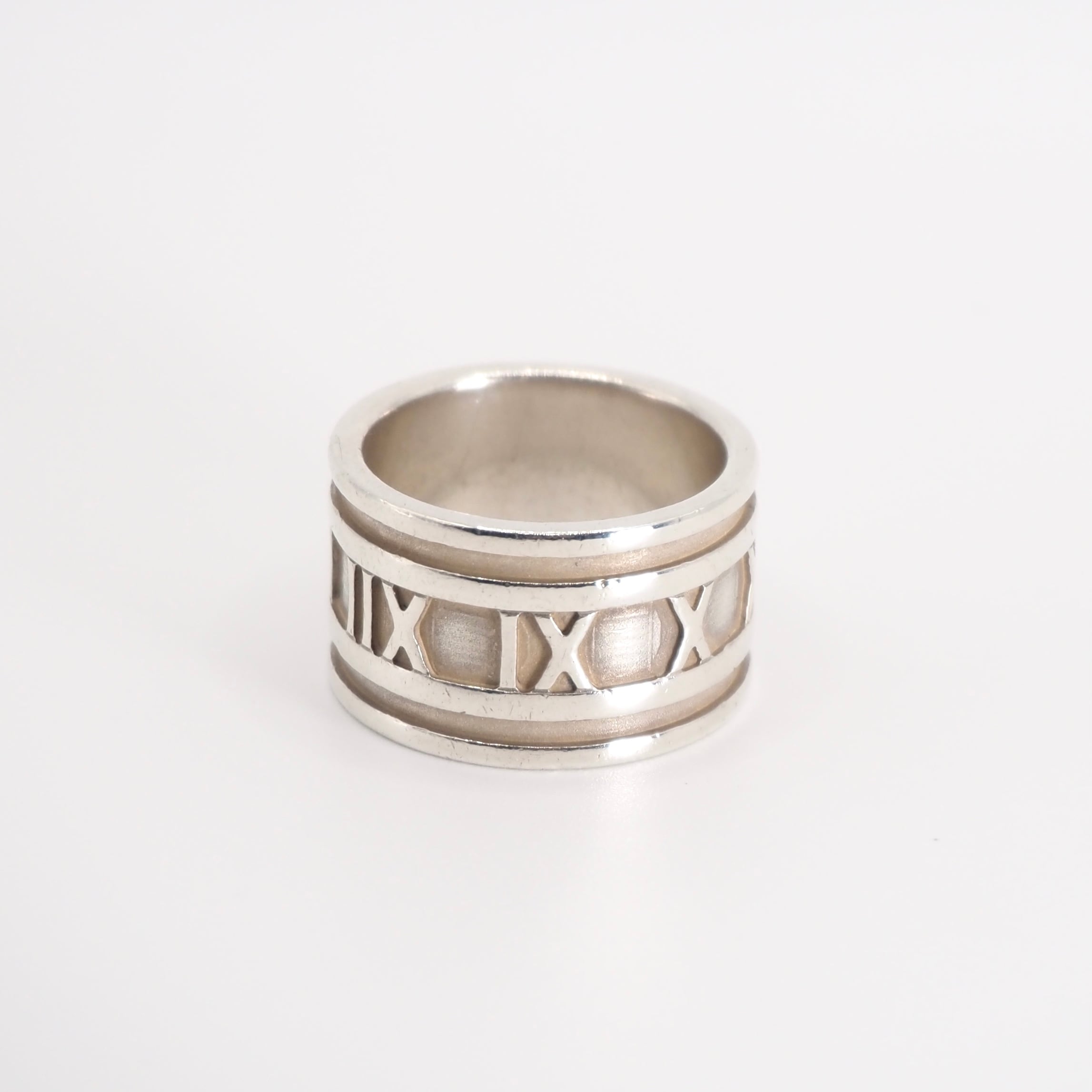 Tiffany&Co. 約11号 アトラスワイドリング シルバー925 ティファニー