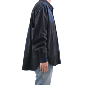【RE;CODE】Asymmetric Patchwork Shirt