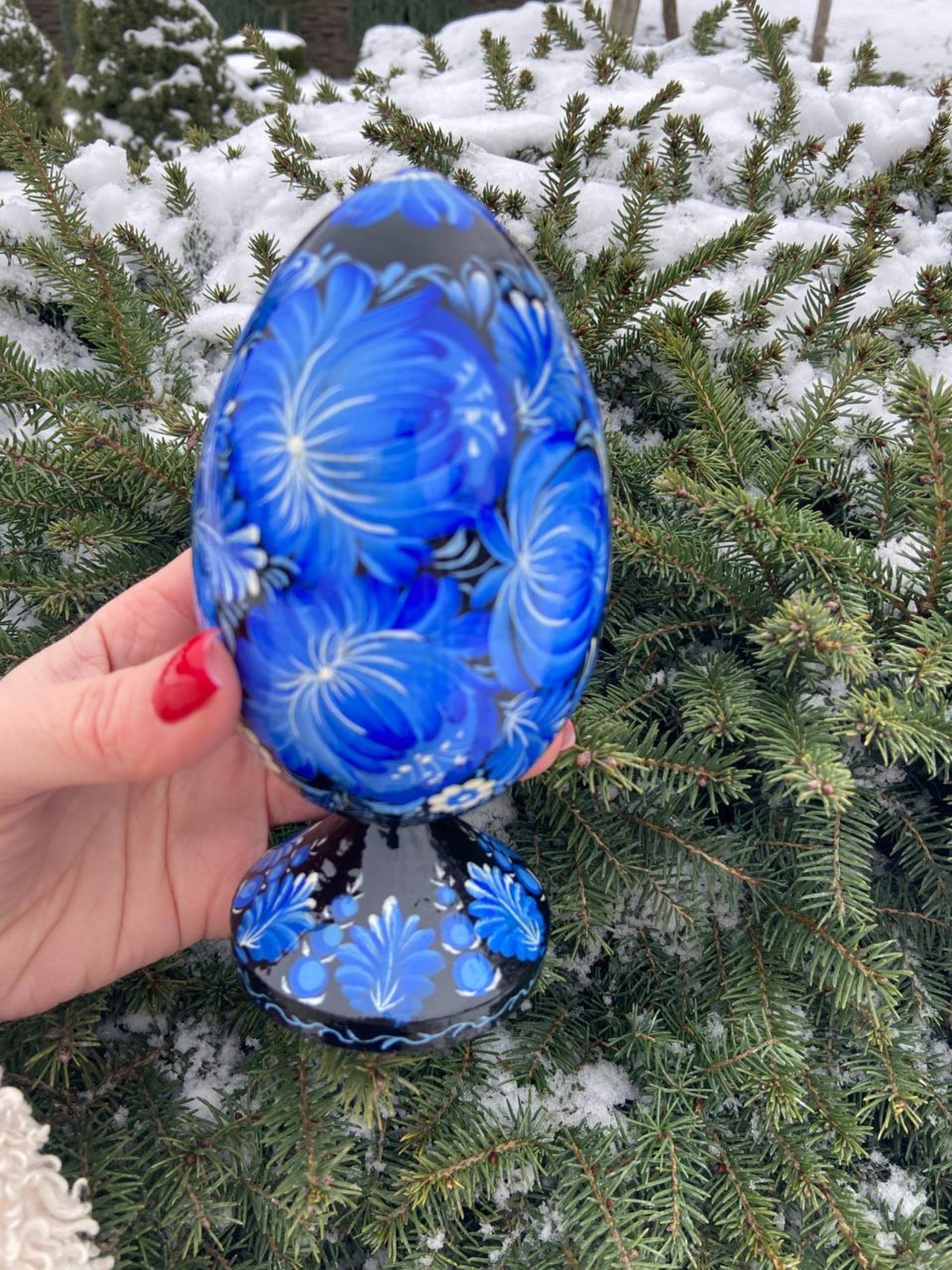 プィサンカ・スタンド付き（イースター・エッグ）16 cm（ホロベッツ作） - 10