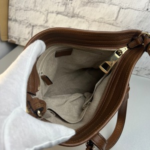 GUCCI グッチ  GGキャンバス 2WAYハンドバッグ ブラウン A-9508