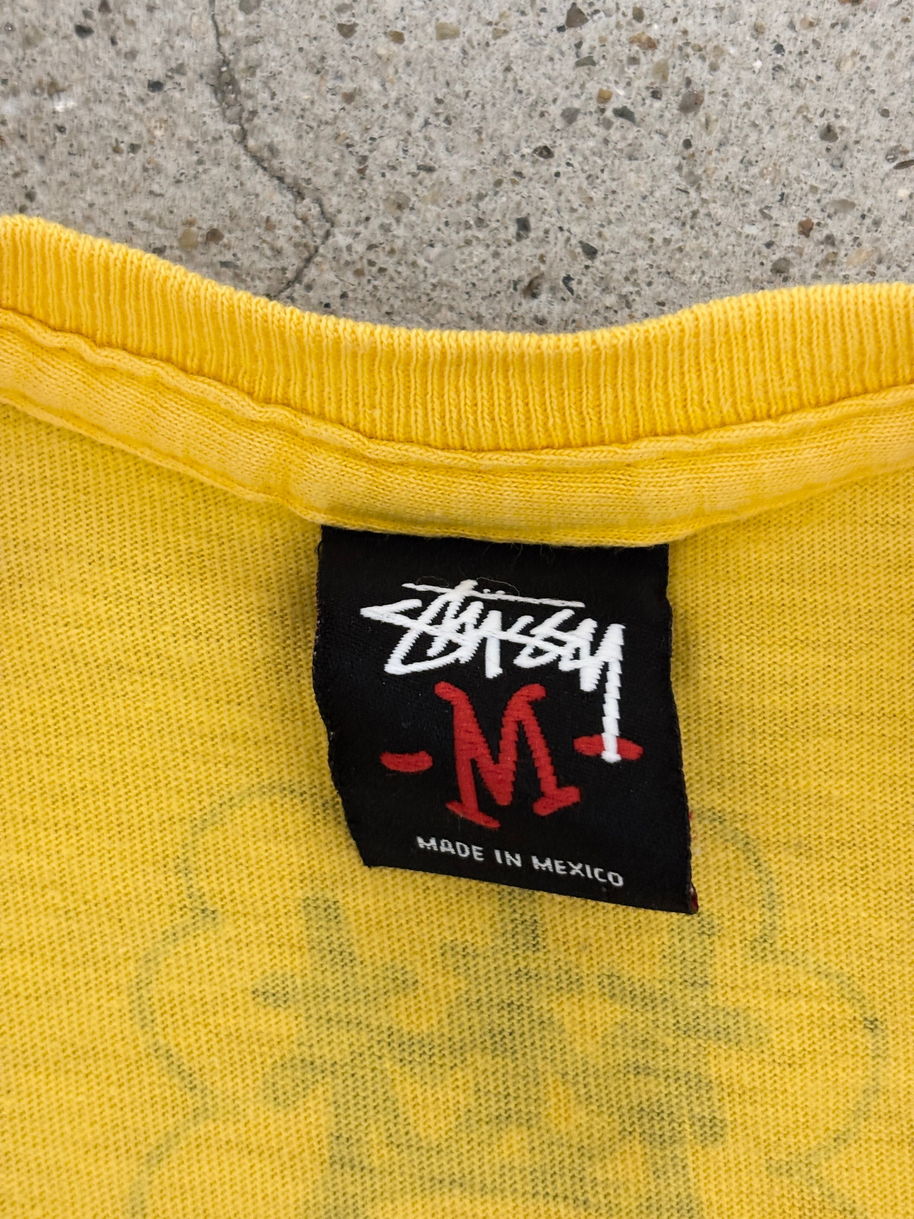 00～10s STUSSY × Eric Haze/Logo print Tee/M/ロゴプリントTシャツ