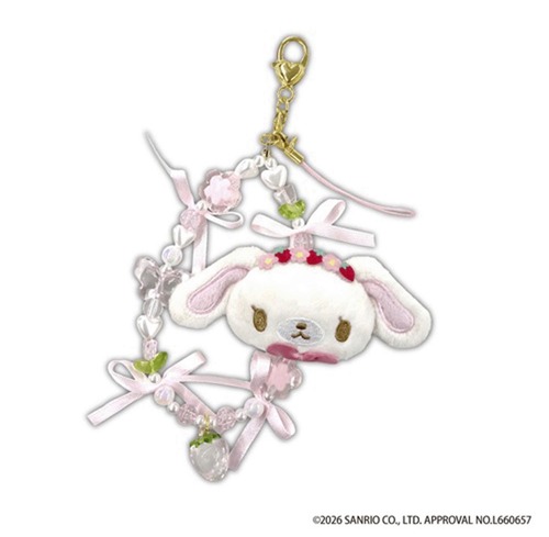 【再入荷】サンリオ シュガーバニーズ ぬいぐるみフォンストラップ しろうさ