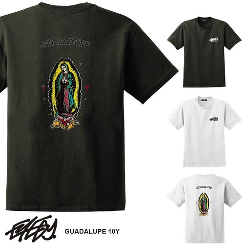 【eye-433ss】EYEDY アイディー GUADALUPE 10Y ショートスリーブTシャツ 大きいサイズ WHITE BLACK ホワイト ブラック ブ半袖 プリント かっこいい おしゃれ