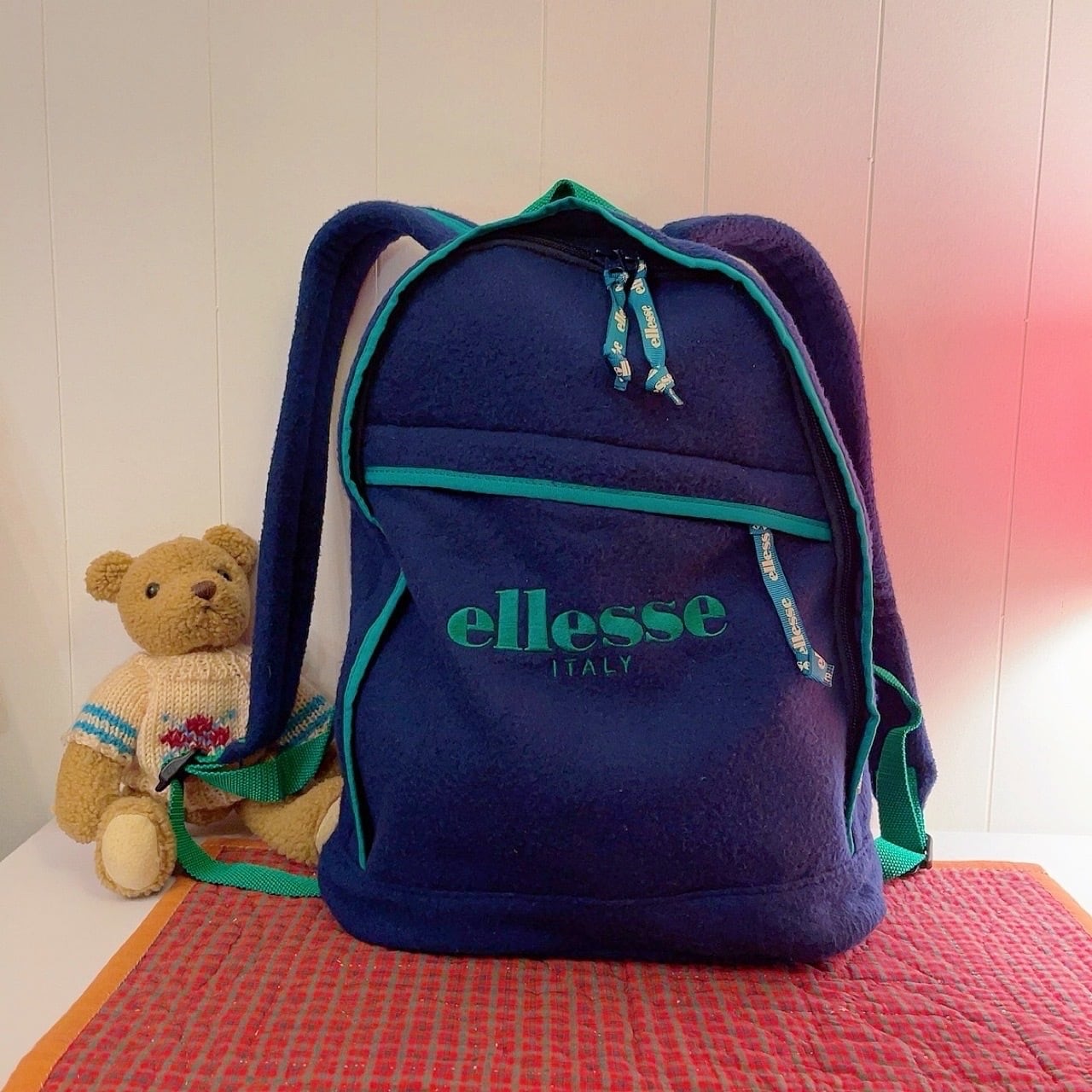 ellesse / navy piping backpack