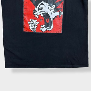 【T-SHIRT QUALTY】RANCID Tシャツ バンドTシャツ バックプリント バンt ロックt ロゴ プリント ランシド L 黒t US古着