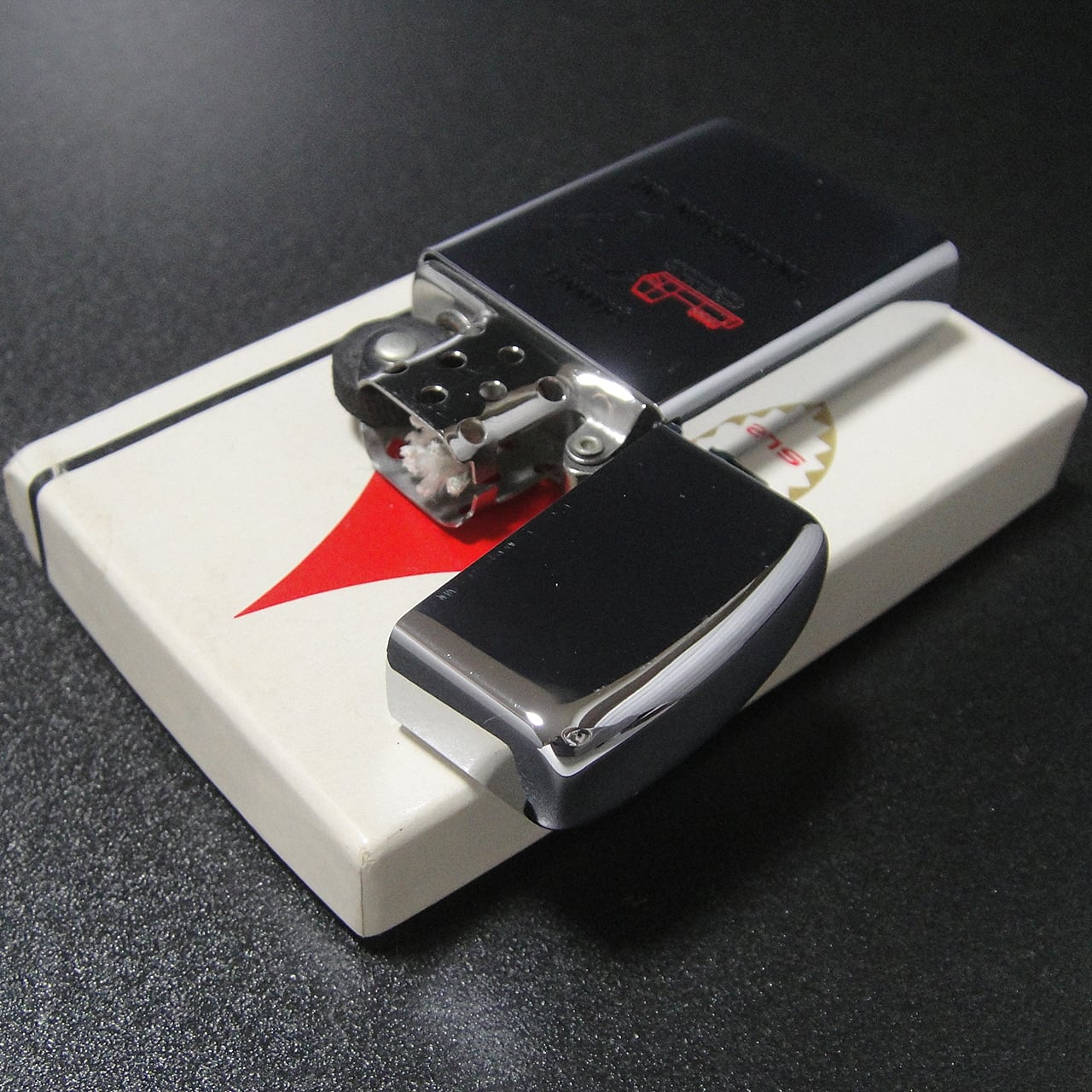 88年'SLIM ZIPPO 未使用 BROCKWAYノベルティ BOX 希少-