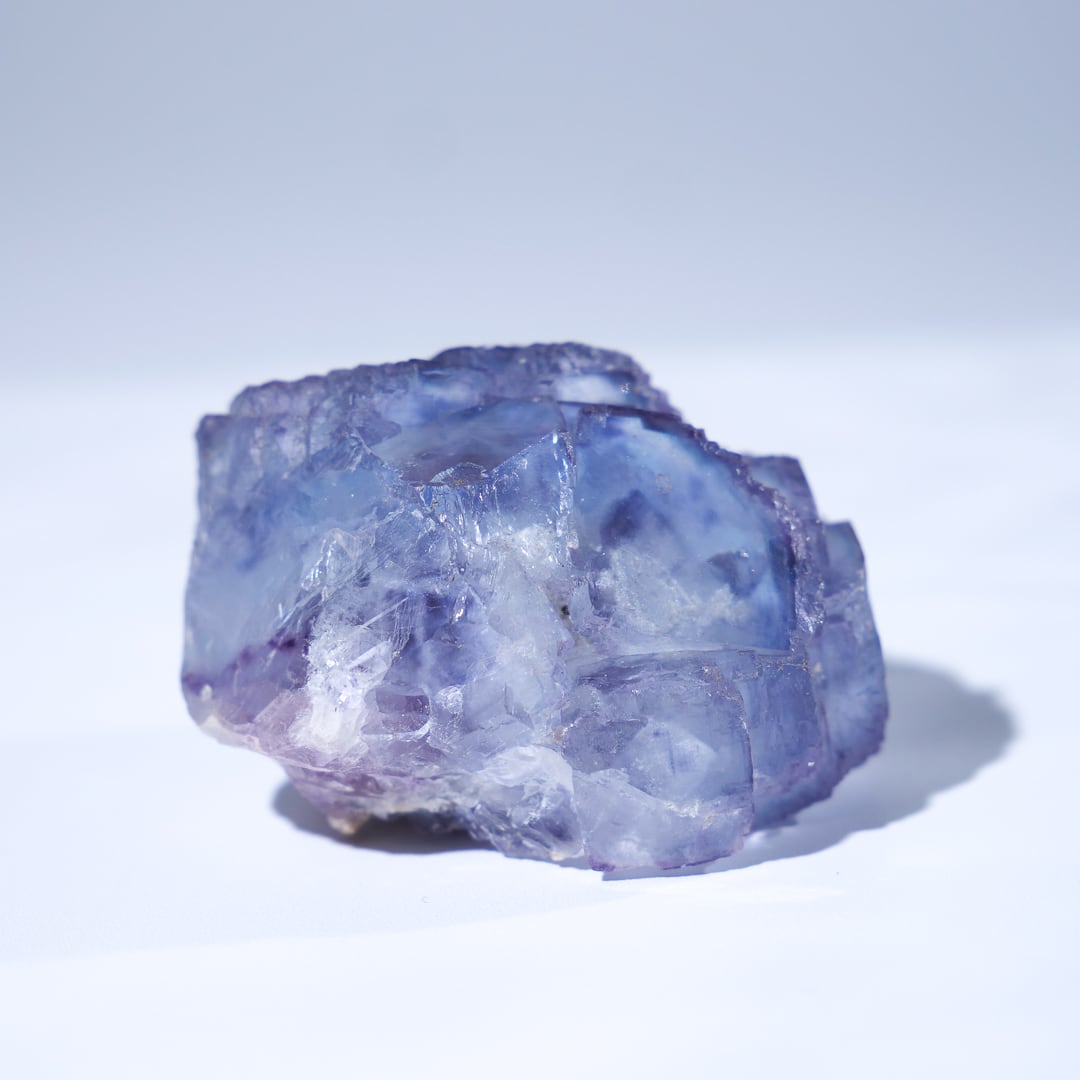 ヤオガンシャン産 フローライト クォーツ 共生 / 原石 標本【H_6