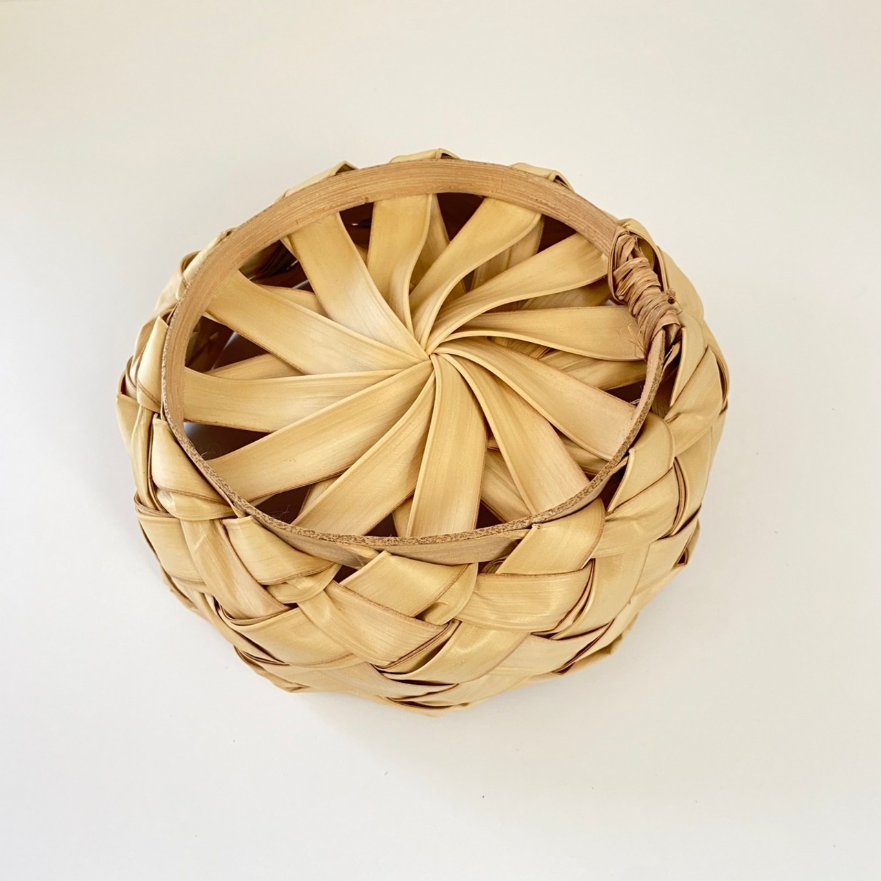 ババス椰子 籠 浅型 S ③