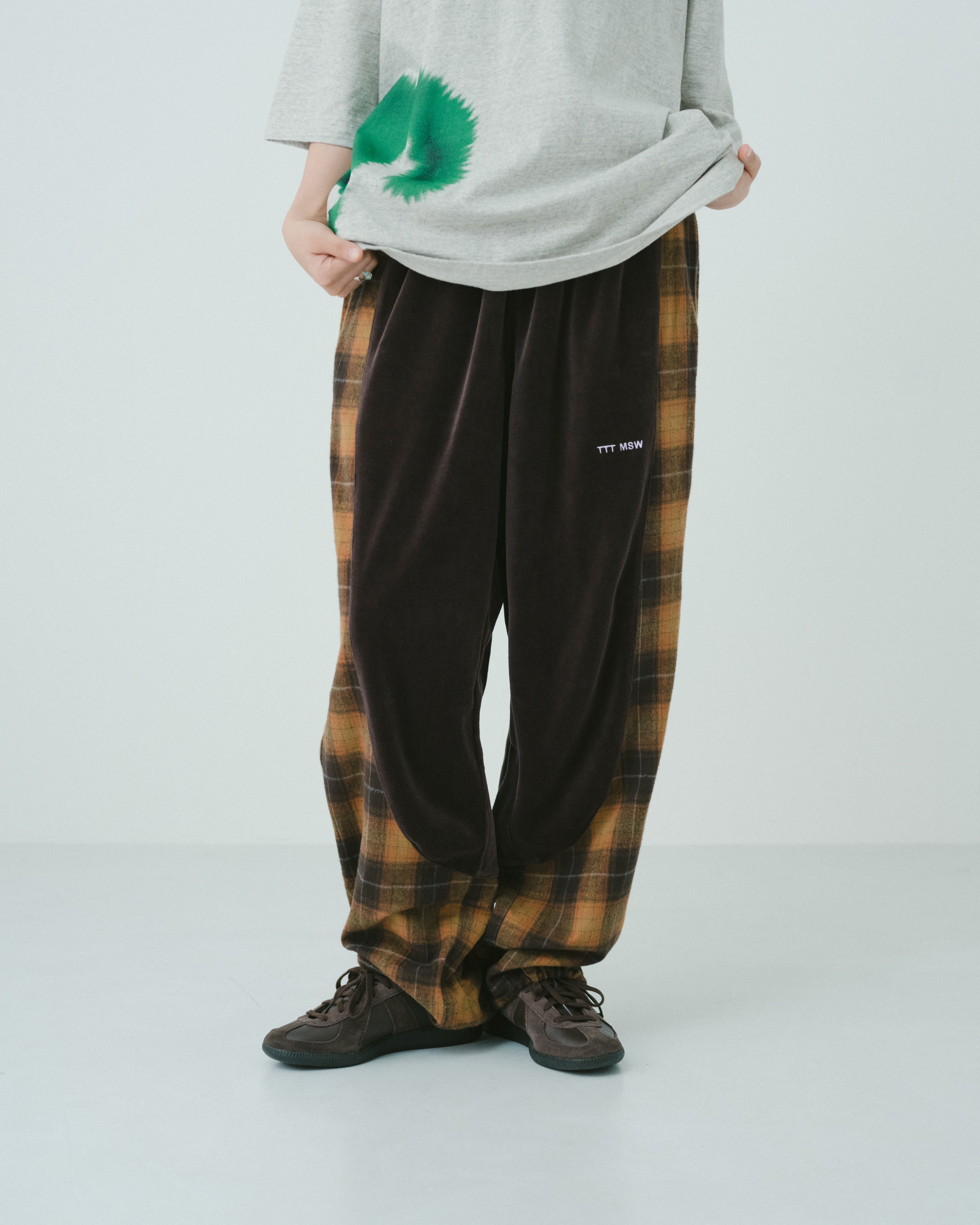 Velours track pants（BROWN） | TTTMSW