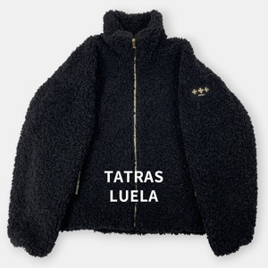 美品 TATRAS LUELA 23AW タトラス ルエラ オーバーサイズ ボアジャケット LTAT23A4970 黒 ブラック 01 / J&NREUSE レディース アウター