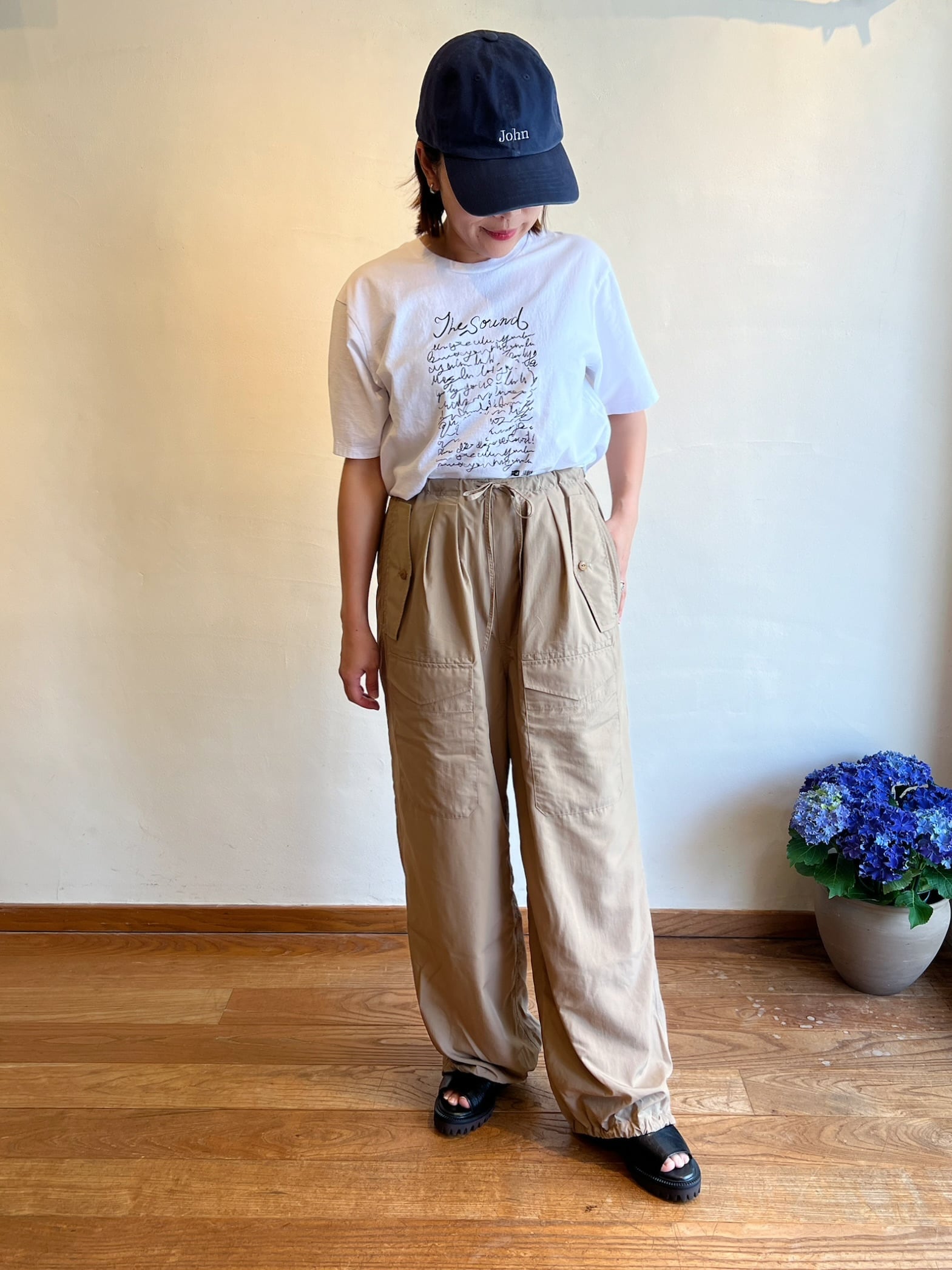 TICCA / ナイロンカーゴパンツ | anouk