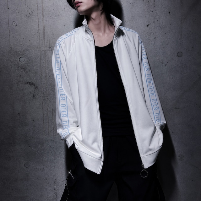 《10点限定☆LIMITED CUSTOMER SALE》SIDE LOGO HIGH-NECK ZIP OUTER【WHITE】