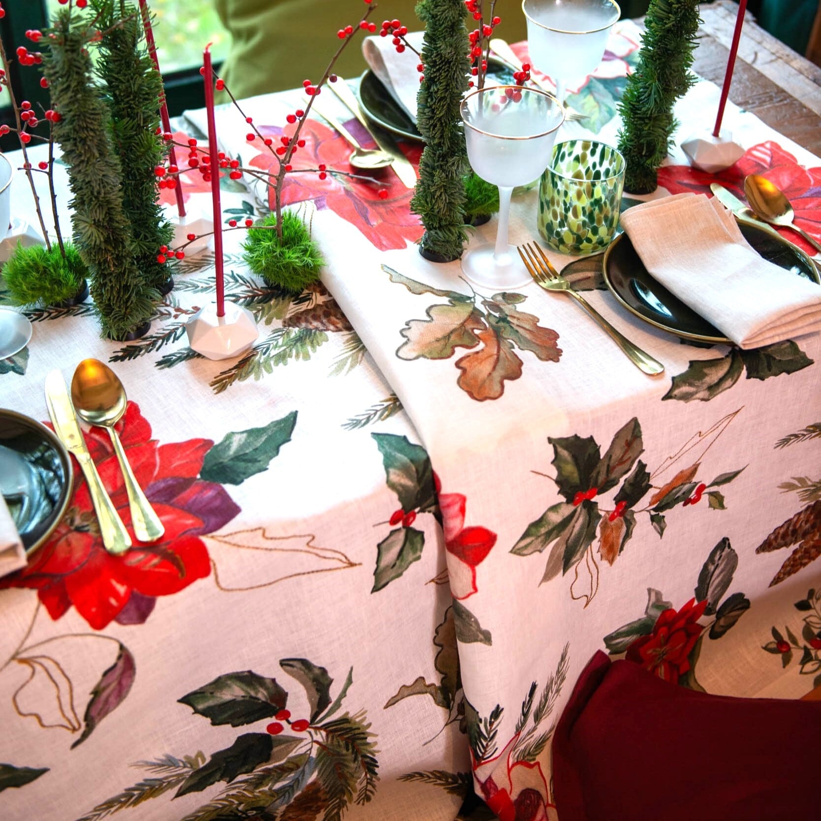 リネンテーブルクロス D.O.P【160x230】 | 〈Lucca〉ルッカ イタリア