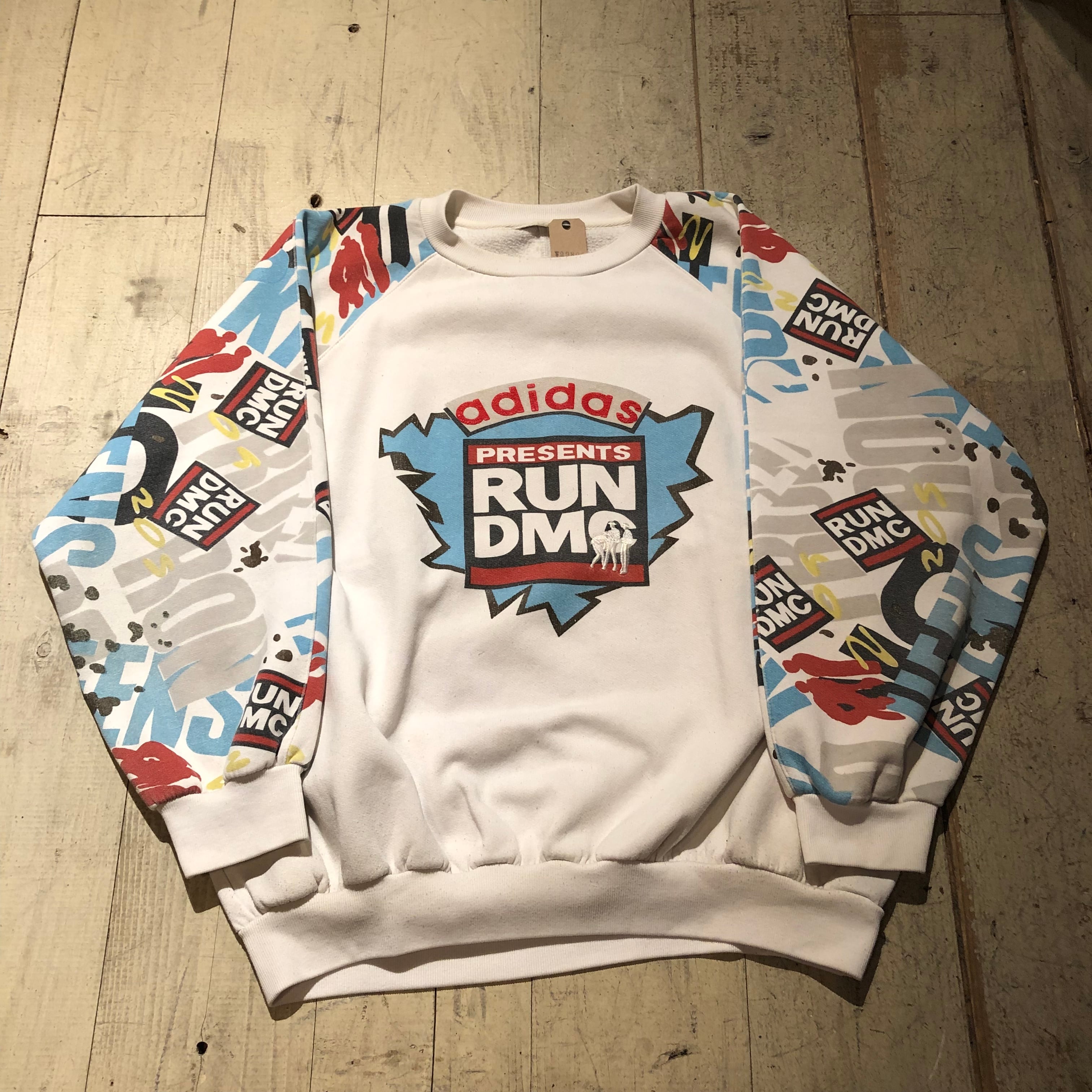 80s adidas RUN DMC sweat | What’z up powered by BASE