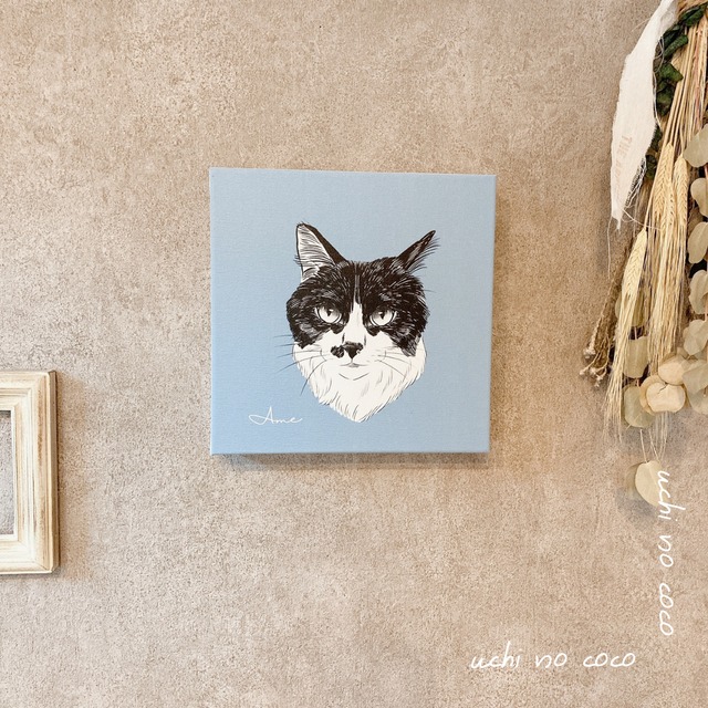キャンバスパネル/mono ペットイラスト