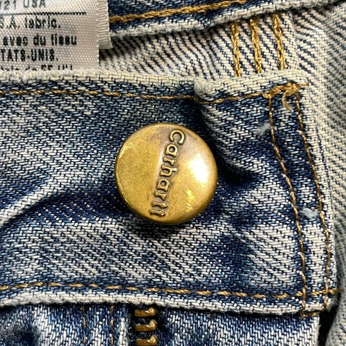 USA生地製 デニム ダブルニー Carhartt B73 DST 31×30 詳細写真9