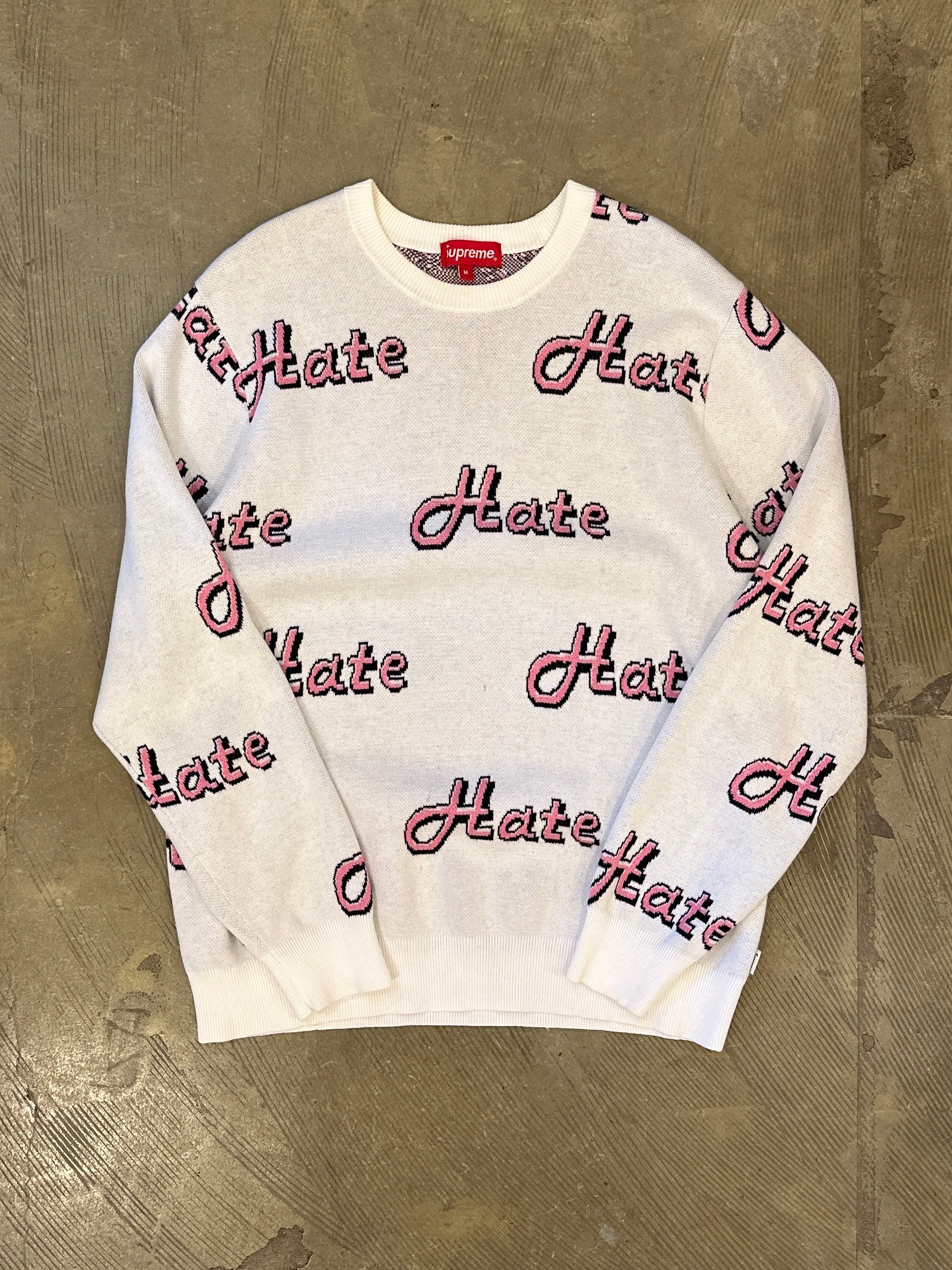 13FW Supreme Hate Sweater | Courier Online Store