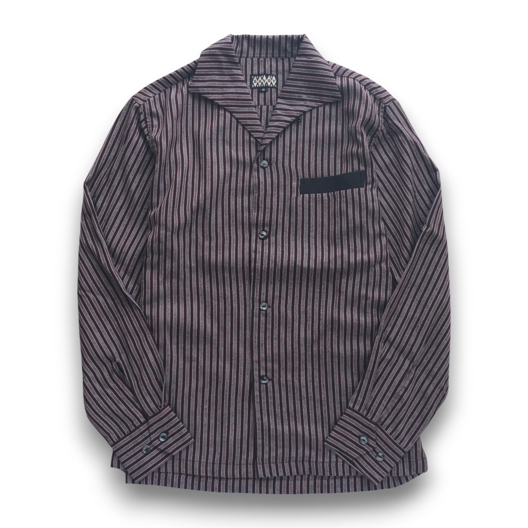 シャツ 長袖 メンズ ロカビリーファッション Lame Stripe Italian