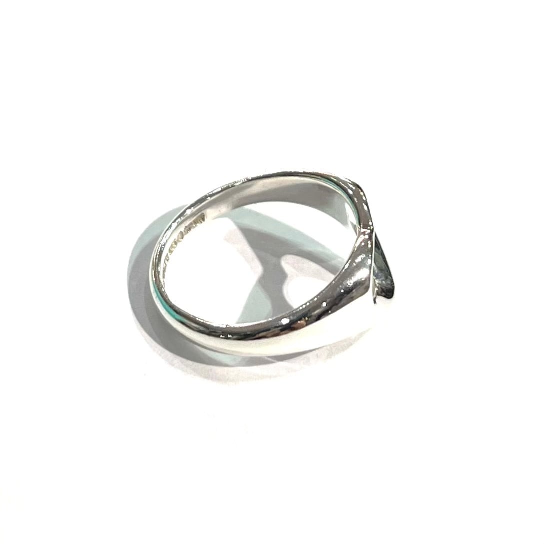 TIFFANY&CO】1968 オープンハートリング／8号／シルバー925／エルサ