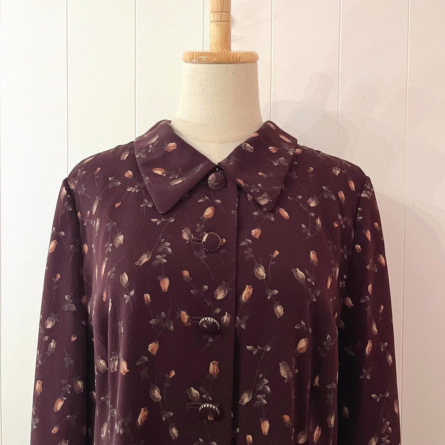 chocolate brown rose over one-piece