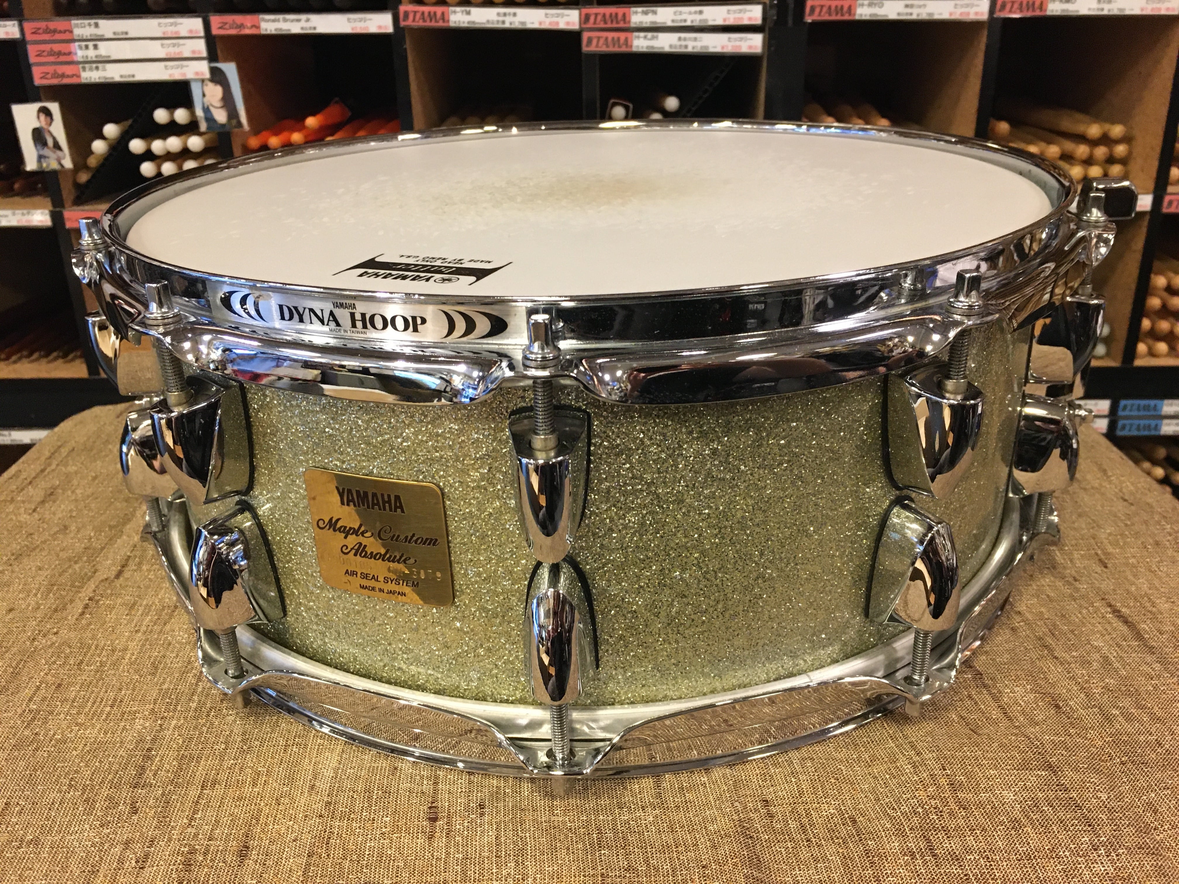 日本製 USED] YAMAHA MAPLE CUSTOM ABSOLUTE SNARE DRUM 14×5.5