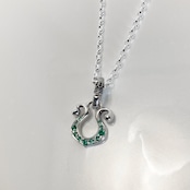 RHYTHMIC HORSESHOE with EMERALD NECKLACE / リズミックホースシュー・エメラルドネックレス