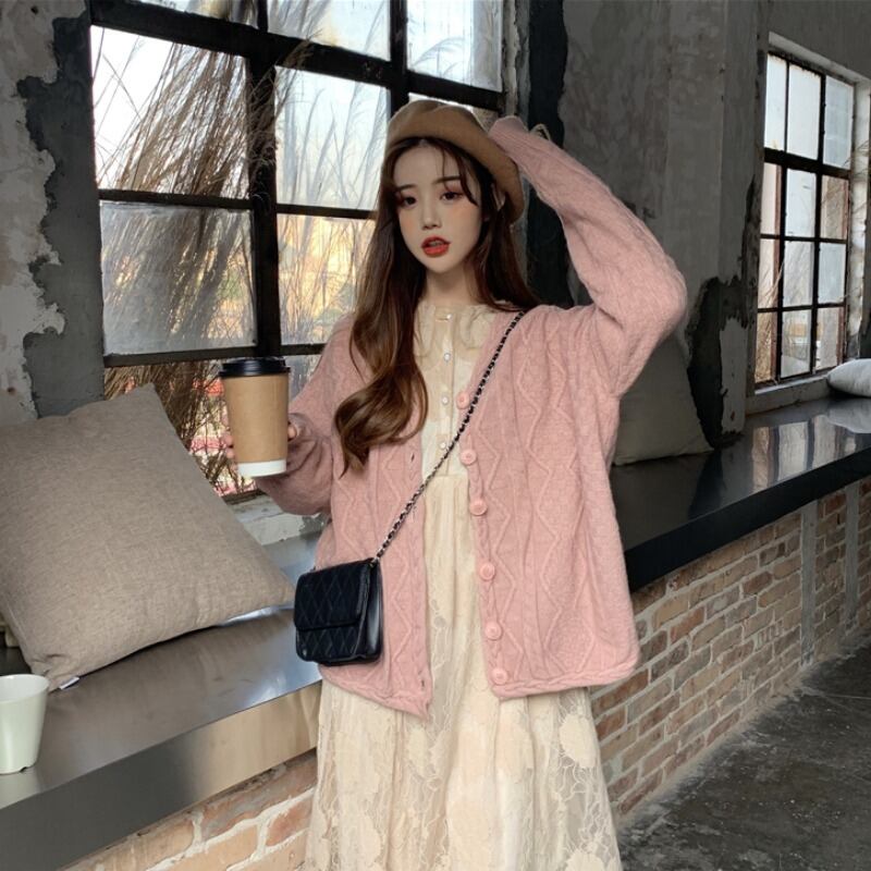 オータムスタイルスタンダードレースドレス セーター ジャケット レトロ 秋物 1号婦人61790484606